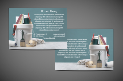 Po prostu konkretna reklama, Budownictwo, Usługi malarskie - Ulotki Netprint