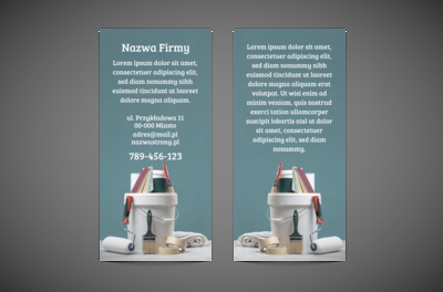 Reklamuj się nowocześnie, Budownictwo, Usługi malarskie - Ulotki Netprint