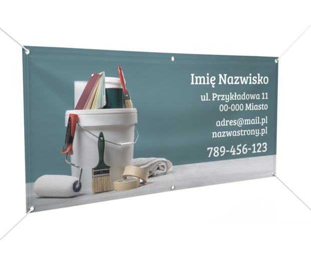 Skuteczna reklama lokalna, Budownictwo, Usługi malarskie - Banery Netprint szablony online