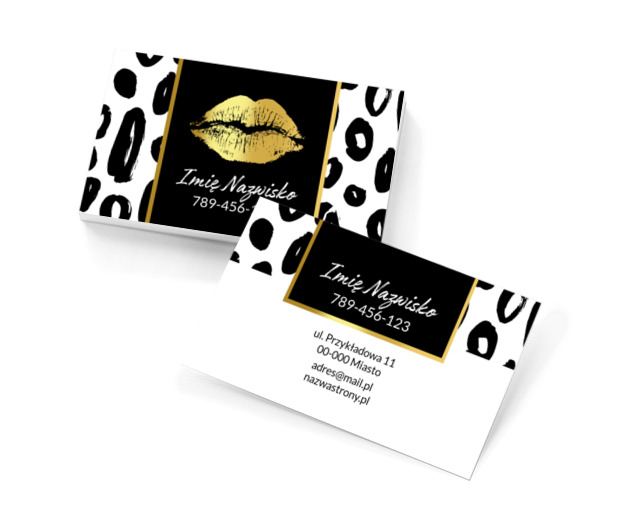 Świetna wizytówka dla branży beauty, Motywy, Glamour - Wizytówki Netprint szablony online