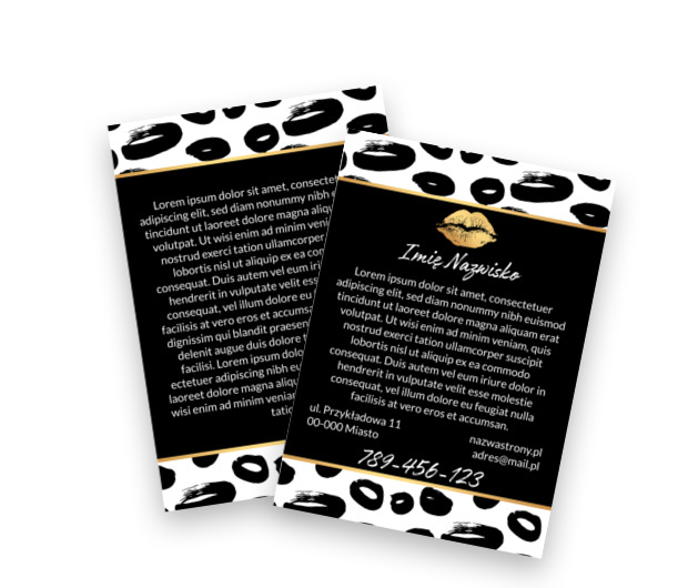 Ulotka, która wszędzie pasuje, Motywy, Glamour - Ulotki Netprint szablony online