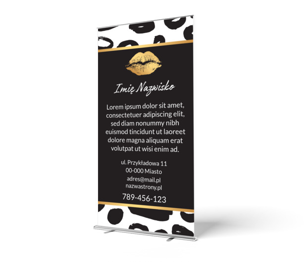 Reklama, która was wyróżni, Motywy, Glamour - Roll-up Netprint szablony online