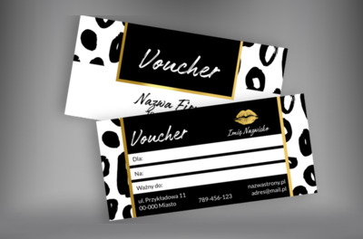 Promocyjna zachęta w ładnej oprawie, Motywy, Glamour - Vouchery Netprint