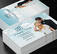 Grafika jak kadr z romantycznego filmu, Fotografia, Fotograf ślubny - Wizytówki Netprint