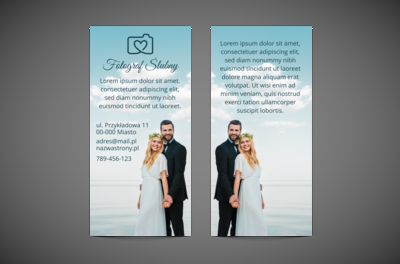 Mała ulotka, z której bije szczęście, Fotografia, Fotograf ślubny - Ulotki Netprint