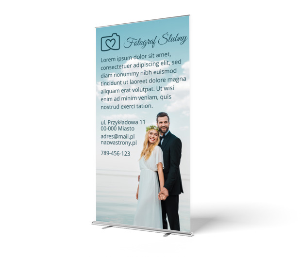 Reklama, która was wyróżni, Fotografia, Fotograf ślubny - Roll-up Netprint szablony online