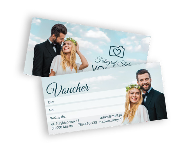 Prezent  w romantycznym wydaniu, Fotografia, Fotograf ślubny - Vouchery Netprint szablony online