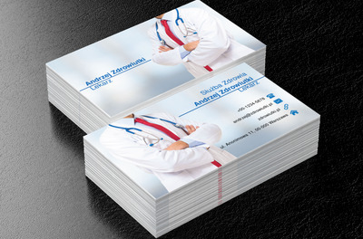 Lekarz w kitlu, Medycyna, Lekarz - Wizytówki Netprint