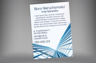 Precz z nudną symetrią, Nieruchomość, Biuro nieruchomości - Plakaty Netprint