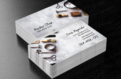 Stylowa wizytówka, Zdrowie i uroda, Salon fryzjerski - Wizytówki Netprint