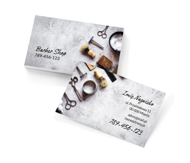 Stylowa wizytówka, Zdrowie i uroda, Salon fryzjerski - Wizytówki Netprint szablony online