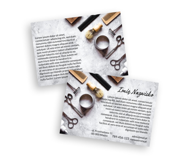 Oryginalnie i uniwersalnie, Zdrowie i Uroda, Salon Fryzjerski - Ulotki Netprint szablony online