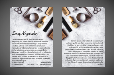 Ten porządek ma znaczenie, Zdrowie i Uroda, Salon Fryzjerski - Ulotki Netprint