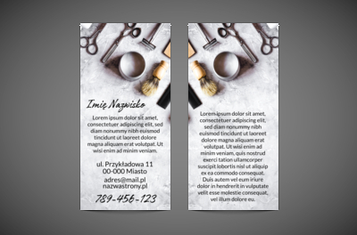 Retro połączone z nowoczesnością, Zdrowie i Uroda, Salon Fryzjerski - Ulotki Netprint