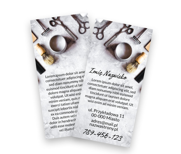 Retro połączone z nowoczesnością, Zdrowie i Uroda, Salon Fryzjerski - Ulotki Netprint szablony online