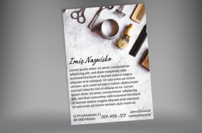 Reklamuj się wygodnie, Zdrowie i uroda, Salon fryzjerski - Plakaty Netprint