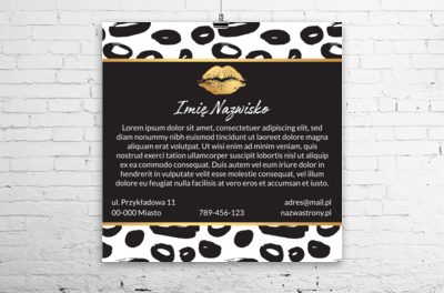 Zadbaliśmy o piękną reklamę, Motywy, Glamour - Plakaty Wielkoformatowe Netprint