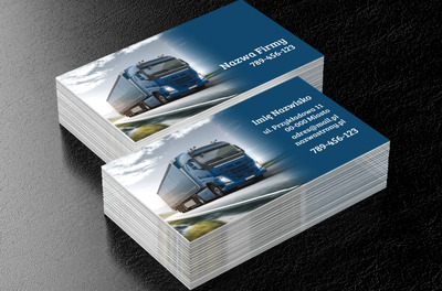 Z wami w każdą drogę, Transport, Transport Towarów - Wizytówki Netprint