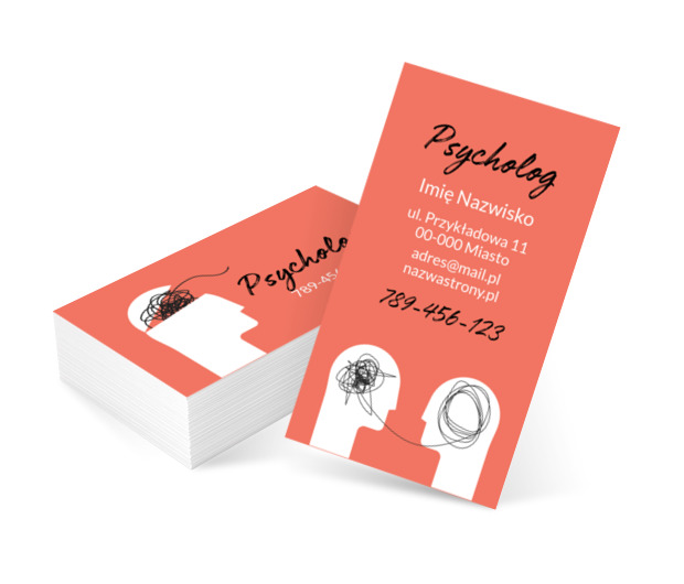 Wiesz, jak ułożyć ludzkie myśli, Medycyna, Lekarz - Wizytówki Netprint szablony online