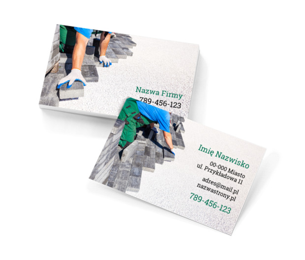 Stabilne podłoże ważna rzecz, Budownictwo, Remont i Wykończenia - Wizytówki Netprint szablony online