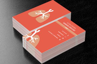 Zdrowe płuca, Medycyna, Lekarz - Wizytówki Netprint