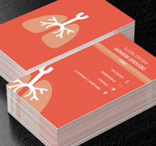 Zdrowe płuca, Medycyna, Lekarz - Wizytówki Netprint