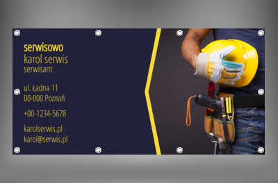 Zrób dobre wrażenie, Usługi domowe, Serwisant - Banery Netprint