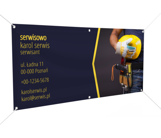Zrób dobre wrażenie, Usługi domowe, Serwisant - Banery Netprint szablony online