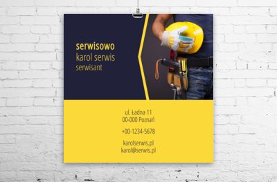 Fachowiec gotowy do pracy, Usługi domowe, Serwisant - Plakaty Wielkoformatowe Netprint