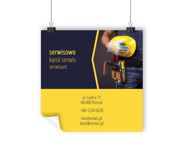 Fachowiec gotowy do pracy, Usługi domowe, Serwisant - Plakaty Wielkoformatowe Netprint szablony online