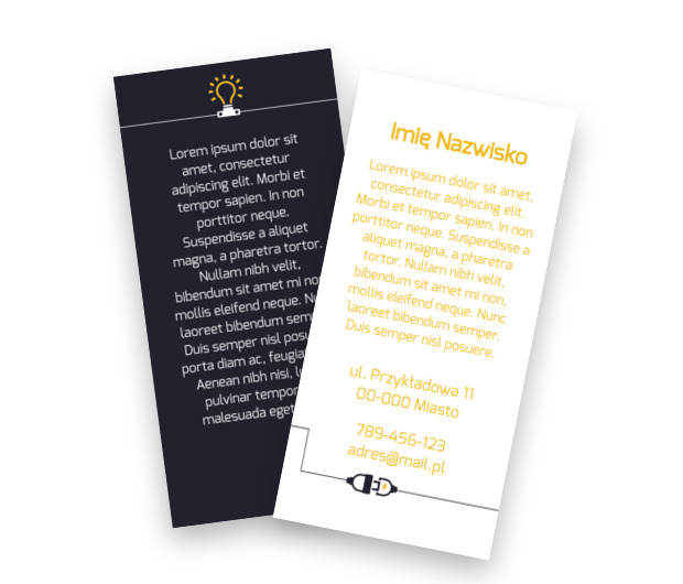 Skromnie, ale bardzo konkretnie, Budownictwo, Elektryk - Ulotki Netprint szablony online