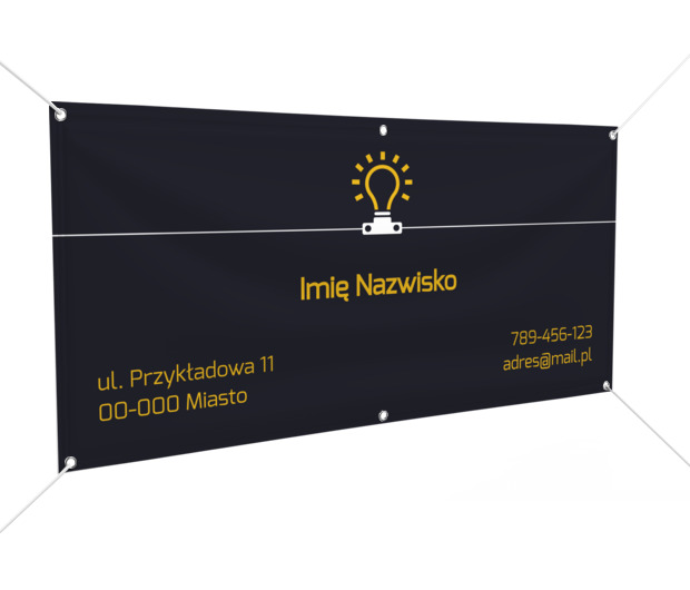 Niech stanie się jasność!, Budownictwo, Elektryk - Banery Netprint szablony online