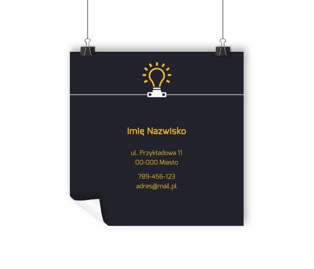 Ciemno? To chwilowe!, Budownictwo, Elektryk - Plakaty Wielkoformatowe Netprint szablony online