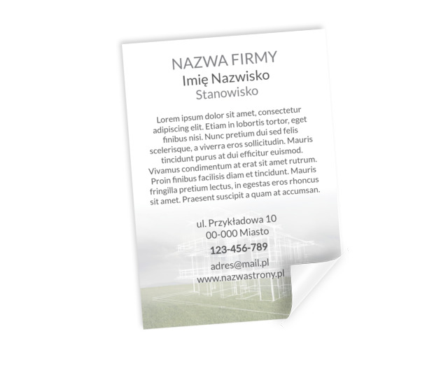 Sugestywnie i modnie, Budownictwo, Deweloper - Plakaty Netprint szablony online