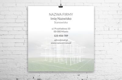 Ładnie podane informacje, Budownictwo, Deweloper - Plakaty Wielkoformatowe Netprint