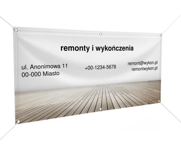 Reklama z perspektywą, Budownictwo, Remont i Wykończenia - Banery Netprint szablony online