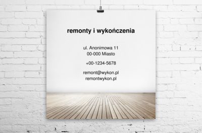 Tu panuje harmonia, Budownictwo, Remont i Wykończenia - Plakaty Wielkoformatowe Netprint
