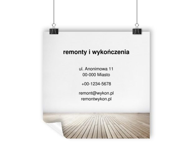 Tu panuje harmonia, Budownictwo, Remont i Wykończenia - Plakaty Wielkoformatowe Netprint szablony online