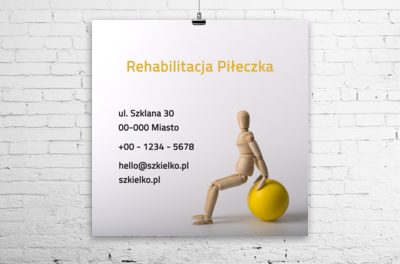 Minimalizm zdaje egzamin, Medycyna, Rehabilitacja - Plakaty Wielkoformatowe Netprint
