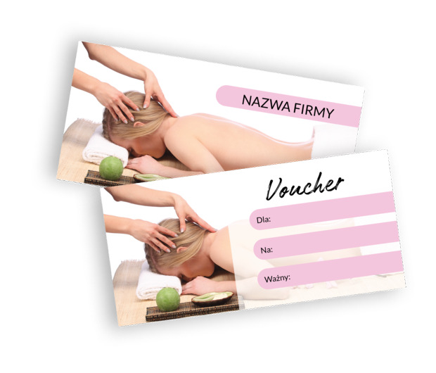 Reklama i prezent, Medycyna, Masażysta - Vouchery Netprint szablony online