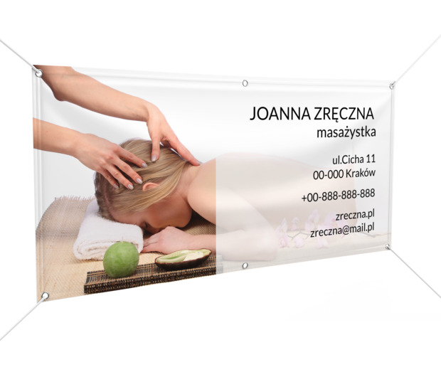 Pokaż swoją pracę, Medycyna, Masażysta - Banery Netprint szablony online