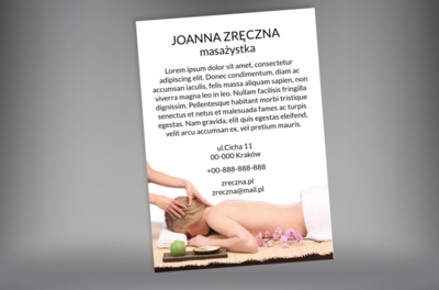 Zachęcająco i obiecująco, Medycyna, Masażysta - Plakaty Netprint