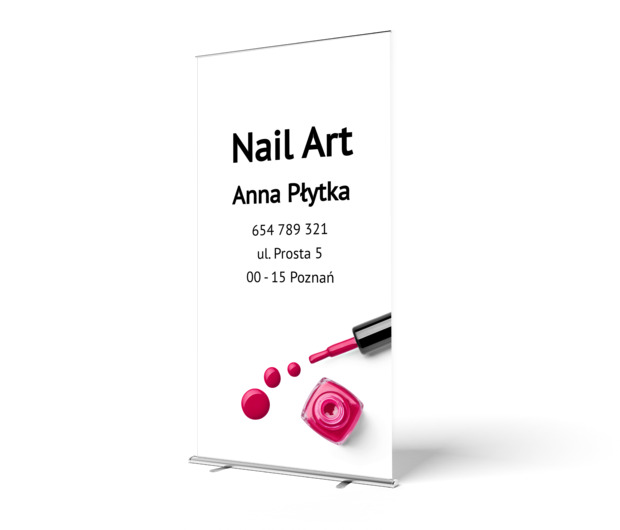 Kropla za kroplą, Zdrowie i uroda, Wizaż - Roll-up Netprint szablony online