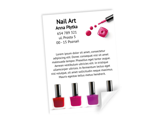 Bądź widoczna z daleka, Zdrowie i uroda, Wizaż - Plakaty Netprint szablony online