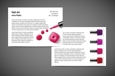 Zaskakujemy asymetrią, Zdrowie i Uroda, Wizaż - Ulotki Netprint