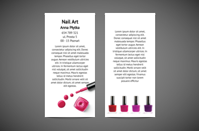 Dynamika reklamy i koloru, Zdrowie i Uroda, Wizaż - Ulotki Netprint