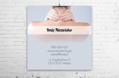 Pomoc widoczna z daleka, Medycyna, Masażysta - Plakaty Wielkoformatowe Netprint