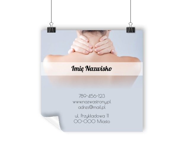 Pomoc widoczna z daleka, Medycyna, Masażysta - Plakaty Wielkoformatowe Netprint szablony online