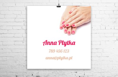 Niewiele, ale z wyrazistym przekazem, Zdrowie i uroda, Salon kosmetyczny - Plakaty Wielkoformatowe Netprint