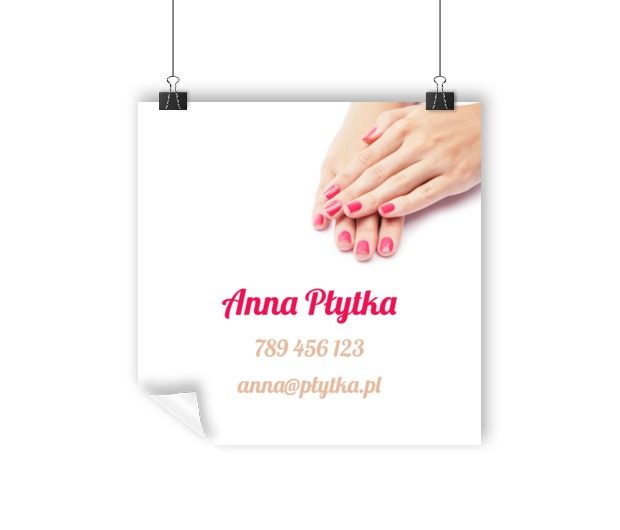 Niewiele, ale z wyrazistym przekazem, Zdrowie i uroda, Salon kosmetyczny - Plakaty Wielkoformatowe Netprint szablony online